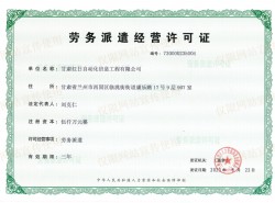 劳务派遣经营许可证